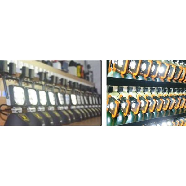 SMD Cordless Portable Battery Led Flood Lights Site Tripod Light Magnetic Stand IP 65