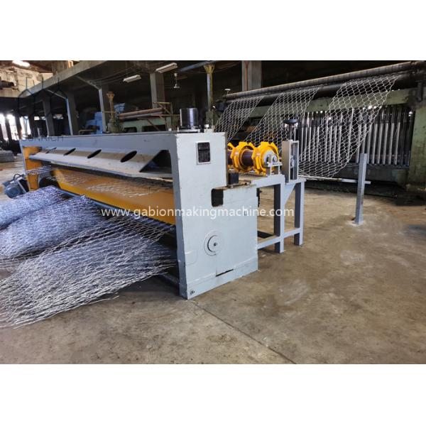 Double Rack Heavy Duty Gabion Machine For 115x137mm Mesh Fence / Construction