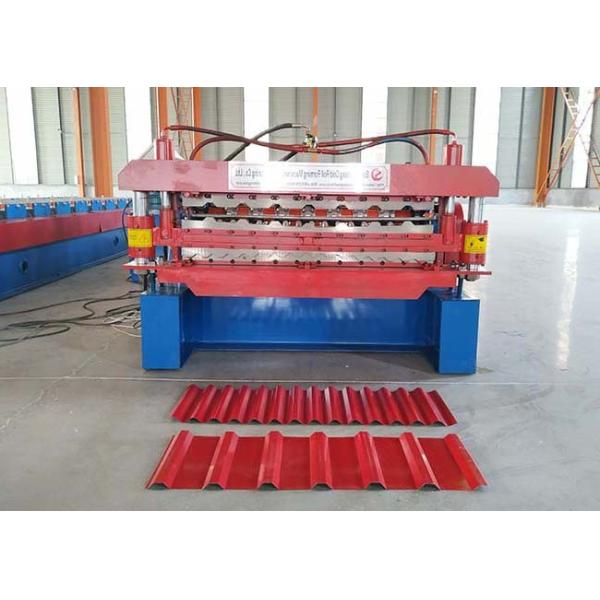 Weight 5.4T Glazed Tile Making Machine , Wall Sheet Roll Forming Machine ISO9001 Approved