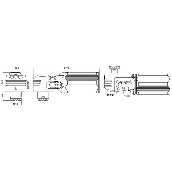 120A-500A DC Battery Energy Storage Connector Photovoltaic Power Right Angle Plug Assembly
