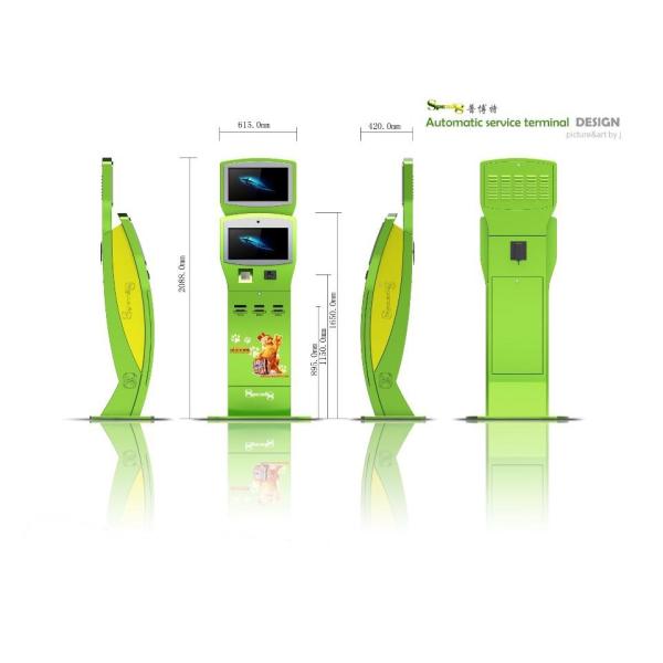 China Check Reader Multimedia Kiosks Waterproof / touch screen kiosks wholesale