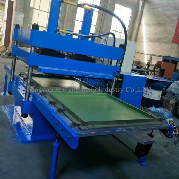 Ce Iso 200t Four Column Rubber Tile Making Machine Vulcanizing Rubber Brick Making Machine