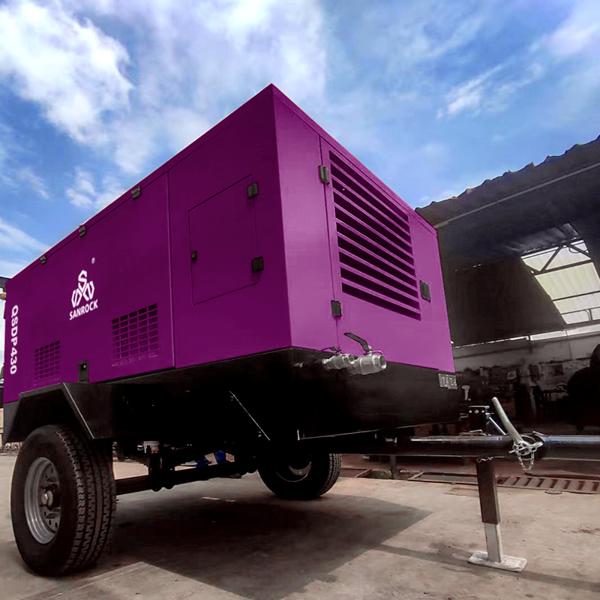 Mining Diesel Screw Air Compressor Machine Small Portable Rotary Screw Air Compressor