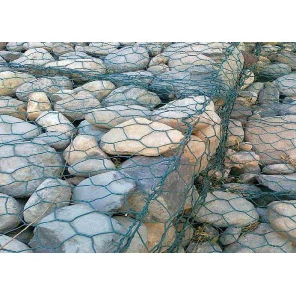 China Galvanized Stainless Steel Weaving Mesh Pvc Coated Gabion Box wholesale