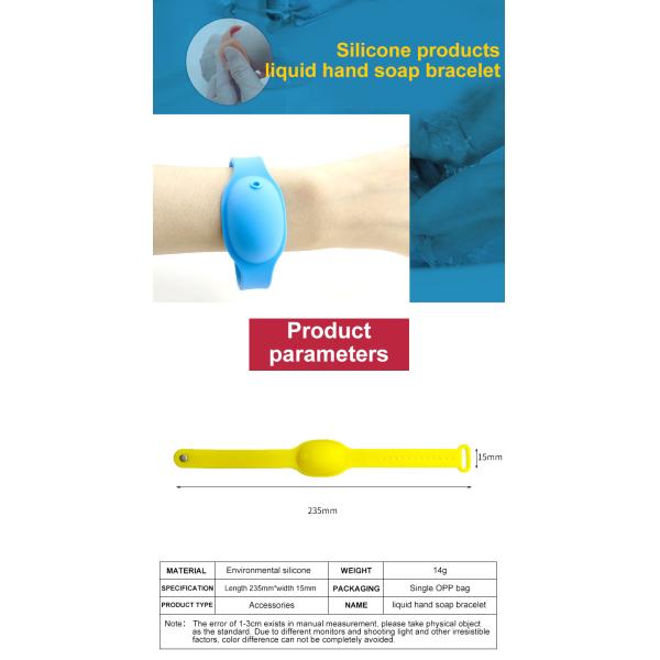 NEW Top Selling Silicone Hand Wristband Automatic Sanitizer Dispenser Bracelet