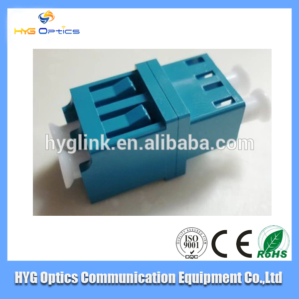 Om3 Aqua Flangeless MM LC Duplex Adapter With SC Foot Print