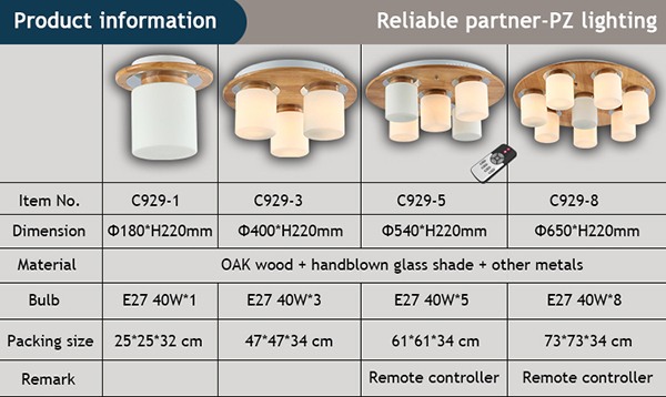 Mini size single E27 socket energy saving wood ceiling lamp best quality with best price