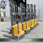 CE 680mm Fork PU Wheel Pedestrian Electric Pallet Stacker