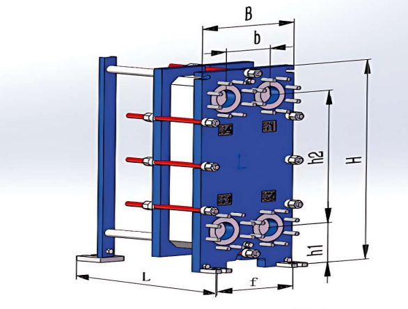 Stacked Multilayer Corrugated Metal Plate Heat Exchanger Equipment High Efficiency