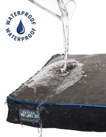 Warter Resistant Shredded Memory Foam Dog Bed Thick Orthopedic 4 Color Trims 4 Sizes