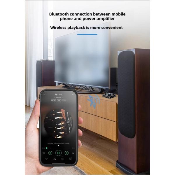 2.0 Channel High-Power 100W Wireless Karaoke Amplifier BT Lossless Decoding HDML ARC Optical Fiber Coaxial Electronics Stock