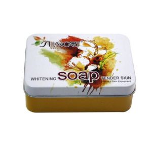 China Rectangle Soap Tin Container with EVA Insert wholesale