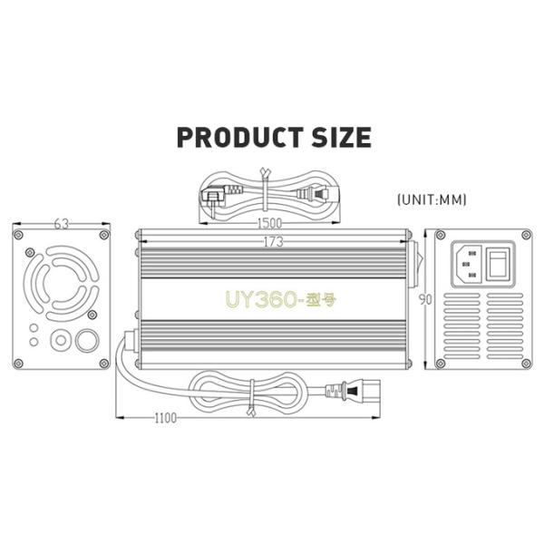 OEM / ODM Electric Scooter Charger Fast 48V 6A Charger Customized 4
