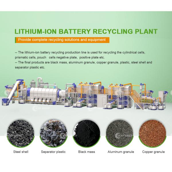 2023 Model Lithium Battery Recycling Machine For Cathode Powder From Scrap Batteries