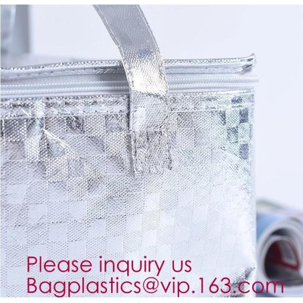 Foldable Lunch Insulated Cooler Bag Heated Food Delivery Bag Thermal Pizza Delivery Cooler Bag