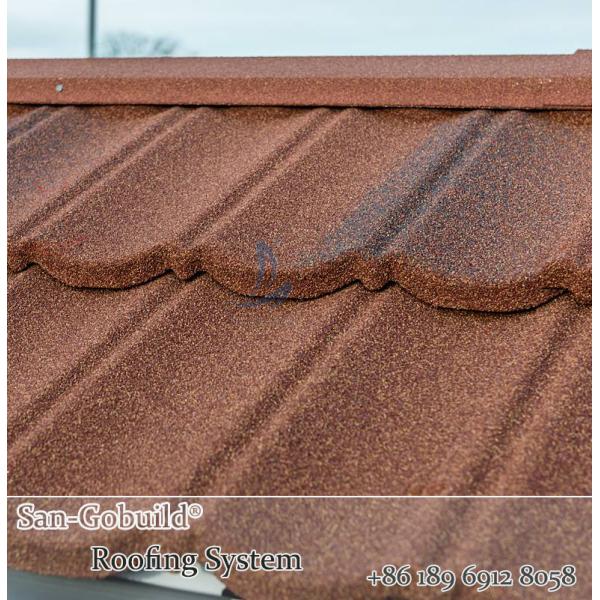 Stone Coated Aluminum Roofing Sheet 0.4mm Thickness