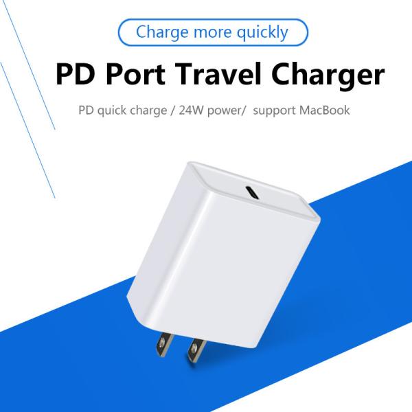 24W US PD TRAVEL CHARGER TYPE-C 28W FAST CHRGER for Macbook compatible with HUAWEI QUICK CHARGE QC3.0/QC2.0