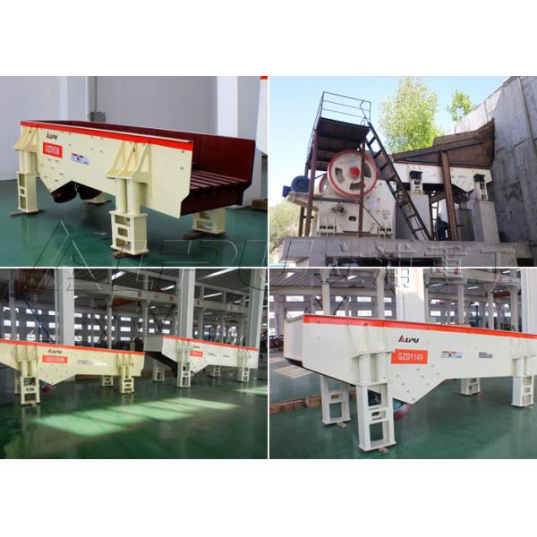 High Feeding Capacity Vibrating Feeder Machine For Stone Crushing Plant , CE Standard