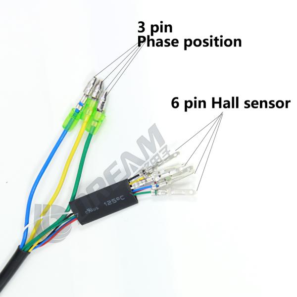Hub Motor Convert Extension Cable 9 Pin Waterproof Connector Ebike Motor Conversion Line 60cm Electric Bike Accessories