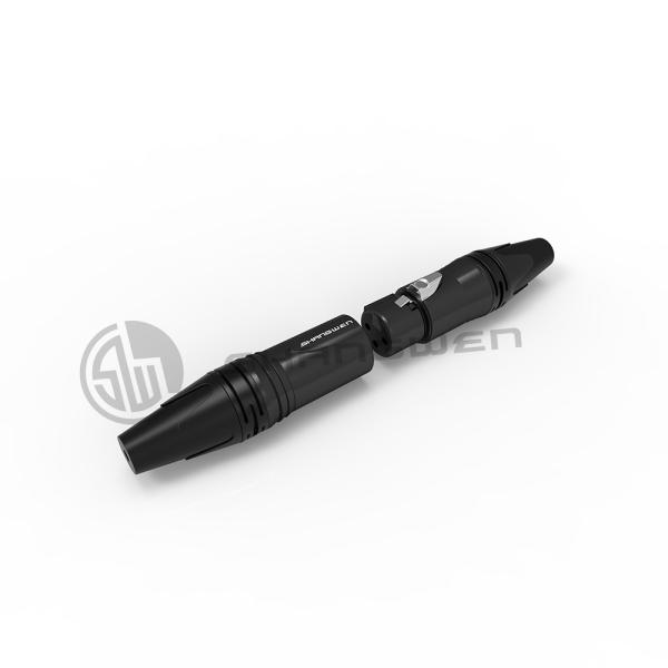 Mini 3 Pin Audio Connector Lightweight XLR Male Plug Connector