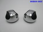 High Gloss Oven Control Knob Electroplate Chrome / Nickel Zamac Material