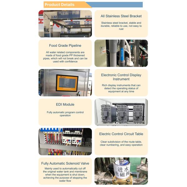 Customized Industrial & Commercial Ultrapure Water Treatment Machine RO-EDI Water Treatment System