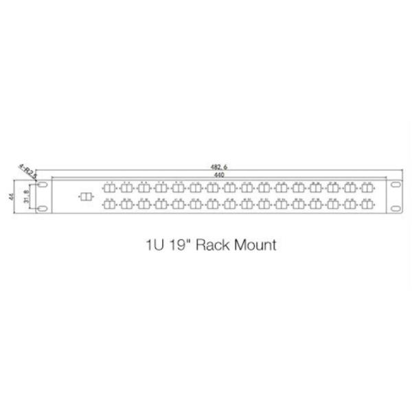 1X8 1X16 Fiber PLC Splitter Rack Mount for passive optical network