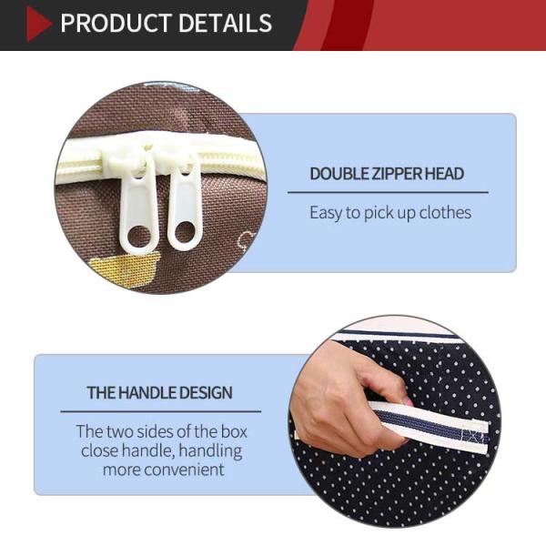 Odorless Fabric Covered Storage Boxes , Dustproof Clothes Storage Bins ISO9001