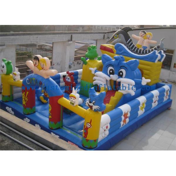 Ocean Style Inflatable Playground Equipment Happy Game Toys For Children