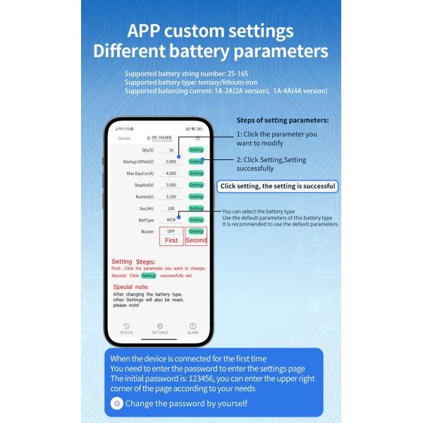 Enerkey Smart Active Balancer 16s 2a NCM/LFP Battery Balancing Board For Electric Scooter