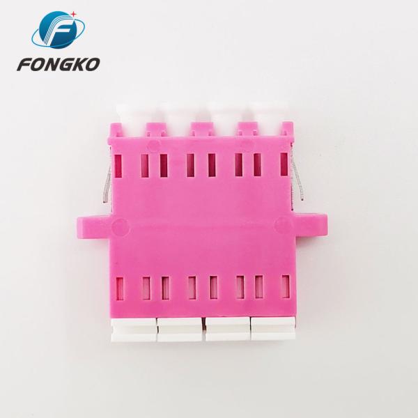 Rose Quad Lc To Lc Coupler Multimode OM4 Cable To Fiber Optic Adapter