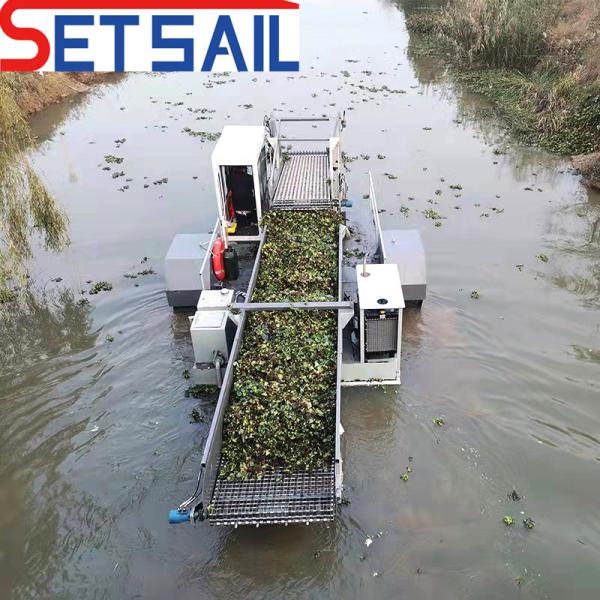 Amphibious Cleaning Harvester for Small River/Pond/Lake