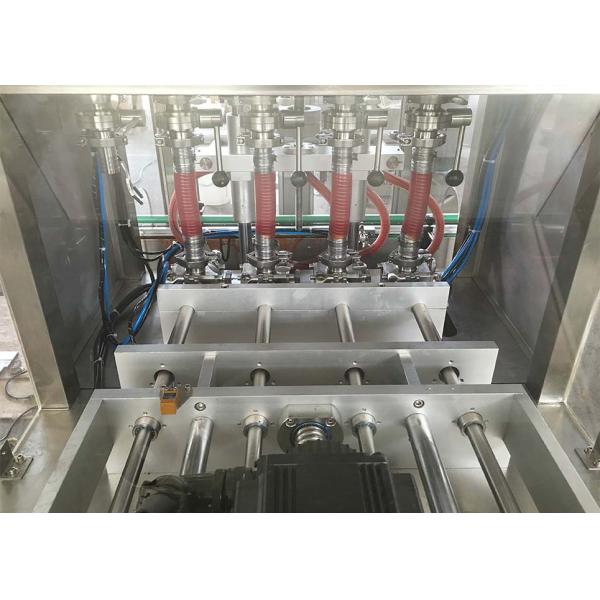 Servo Motor Control Paste Filling Machine , 5g-100g Jar Cosmetic Cream Filling Machine