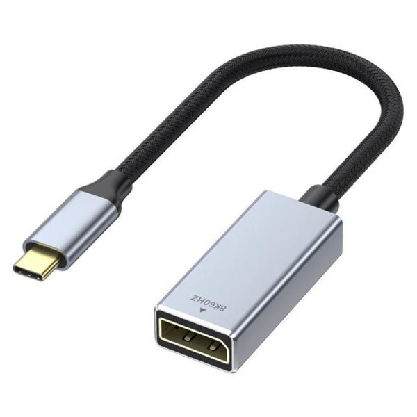 PVC Jacket Male-Female USB C Type C to Displayport Display Adapter Cable for 8K 60Hz Video Audio