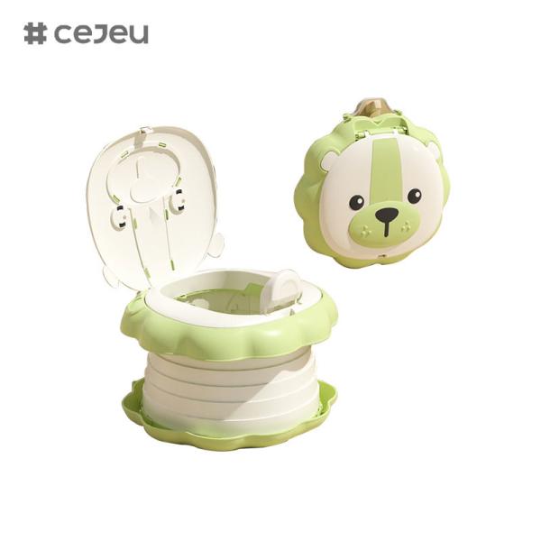 6920,Folding toilet, little lion shape,One key folding/ portable toilet/Quick storage/ Easy to clean/With drawstring bag