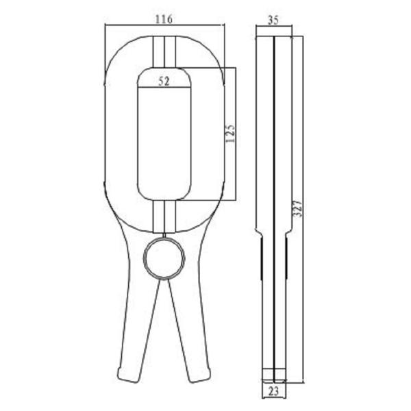 1000A Oscilloscope Current Clamp , Q125 Current Clamp For Multimeter