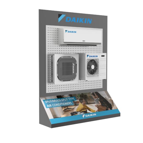 Supermarkets Air Conditioner Display Stand Metal Electrical Customized Display Stands