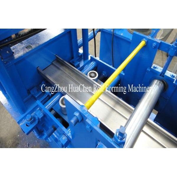 Galvanized Steel Door Frame Roll Forming Machine 1.2mm With Punch Lock Holes