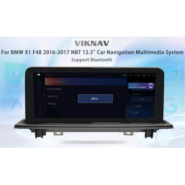 Viknav 12.3 inch Car Radio For BMW X1 F48 2016-17 NBT System Wireless Multimedia Player GPS Navigation Android Auto