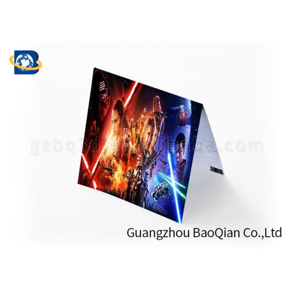 Gift Lenticular Greeting Cards Beautiful Picture 4 Color 3D UV Printing
