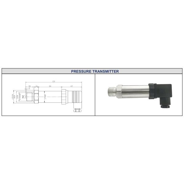 BP93420-I 0-10VDC Diffusion Oil Silicon Pressure Transmitter Sensor For Water And Oil Test