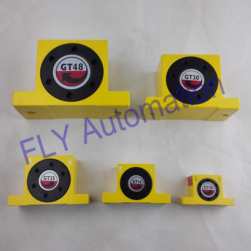 Yellow / Black Pneumatic Turbine Vibrator Fast Response With Low Noise