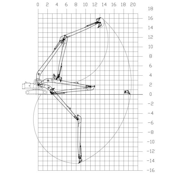 Construction Equipment Long Reach Excavator 6 Months Warranty
