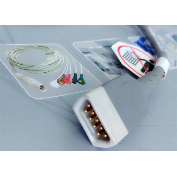 Snap Electrode Holter ECG Cable 2 Leads Medical Device Accessories For Patient Monitor