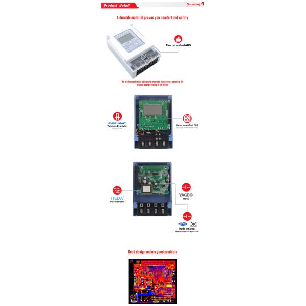 Most Popular DDS5558 Lcd Display 1Phase Prepaid Digital smart card electric meter digital prepaid Energy meter