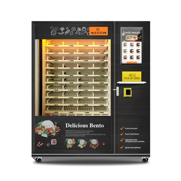 Minus 20 degree Celsius Prep Frozen Meals Bento Breakfast Lunch Box Dumplings Food Vending Machine with Fast Heating Function