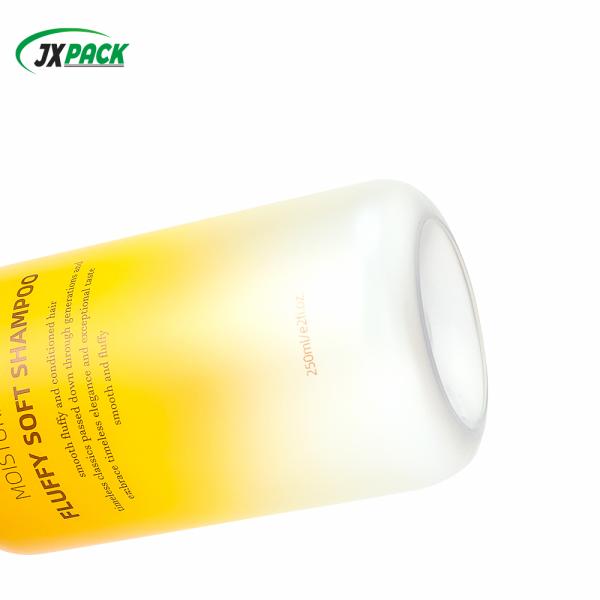 ISO 9001 Certified PET Plastic Pump Bottle with Customizable Capacity and Gradient Color for Shampoo and Body Wash