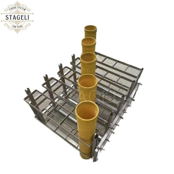 2 Inch 21 Shots Fireworks Display Shells Racks Display Mortar Racks