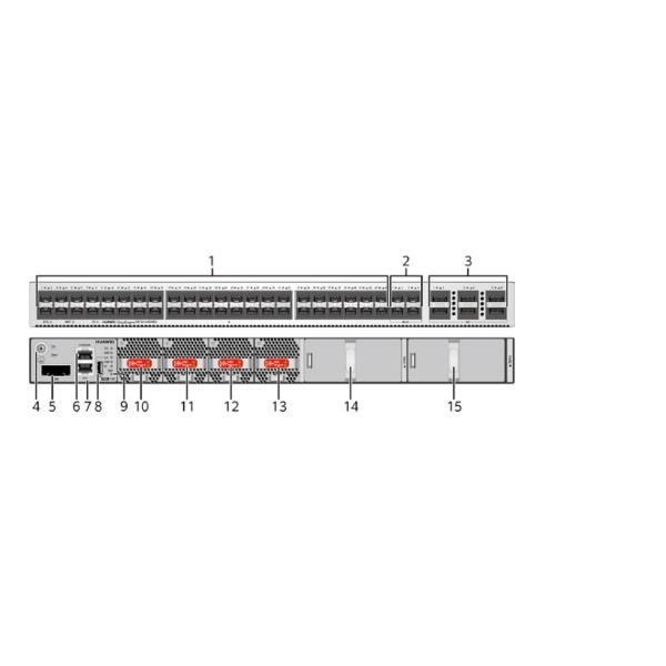 Huawei Cloud Engine 16 Port Gigabit Switch with 44 GE SFP Ports and 4 10GE SFP+ Ports