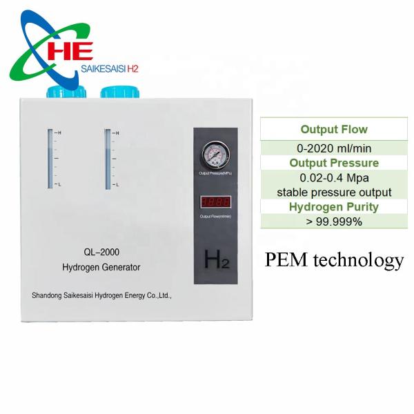 CE Certified 2000ml/min Hydrogen Generator for FID GC Production Rate 2000ml/min